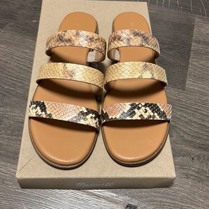 Madewell  The Ilana Colorblock Slide Sandal